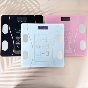 Báscula electrónica de grasa corporal, báscula inteligente y precisa pequeña para el hogar al por mayor HYD-1164