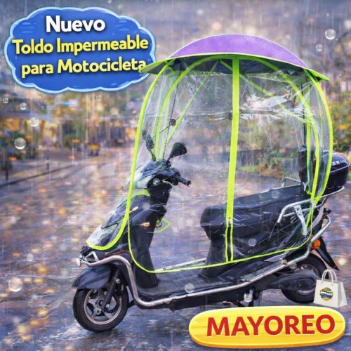 Toldo Impermeable para Moto con Cubierta Transparente por Mayoreo IMPER-M1 Toldo Impermeable para Moto con Cubierta Transparente por Mayoreo IMPER-M1
