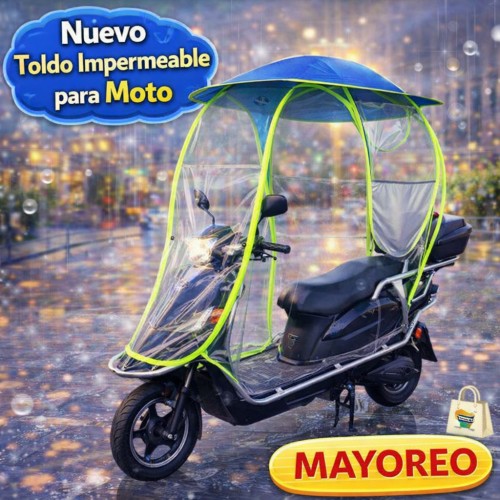 Toldo Impermeable para Moto con Cubierta Transparente por Mayoreo IMPER-M2 Toldo Impermeable para Moto con Cubierta Transparente por Mayoreo IMPER-M2