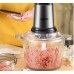 Picadora de Alimentos con Cuchillos de acero Inoxidable, Cuerpo de Vidrio, de 3L , MAYOREO JJYP204