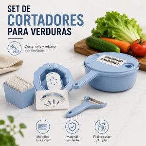Set de cortadores para verduras por mayoreo