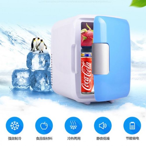 Mini refrigerador 4L rosa, azul, blanco 13710