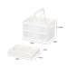 Caja plegable para almacenar y organizar cosas con agarradera JJYP443