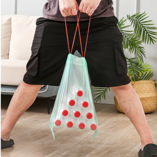 Bolsa de basura con cordon grueso para cocina portatil juego de 3 rollos de 45x50 cm , MAYOREO JJYP546