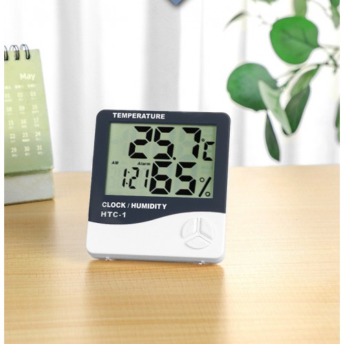 Reloj con despertador medidor de temperatura y humedad JJYP570