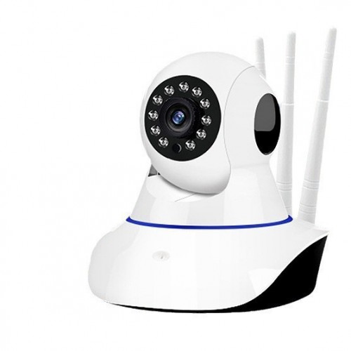 Cámara de seguridad WiFi 3MP con giro 355° y ángulo 110°, visión nocturna, detección de movimiento y audio bidireccional, venta por mayoreo JKQ-0511