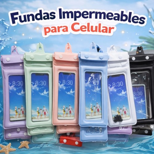 Funda Impermeable Universal para Celular Colores Surtidos por Mayoreo JSL-7008