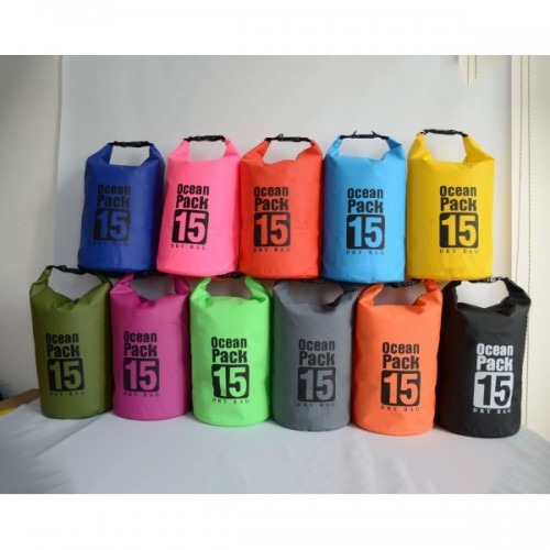 Mochila Impermeable Ocean Pack 15 litros para Actividades al Aire Libre Venta por Mayoreo JSL-7903