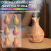 Humidificador ultrasónico aromatizador tipo jarrón con luz LED efecto madera para hogar oficina y dormitorio JSQ-1810 Venta al por mayor