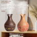 Humidificador ultrasónico aromatizador tipo jarrón con luz LED efecto madera para hogar oficina y dormitorio JSQ-1810 Venta al por mayor