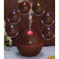 Difusor de aromas ultrasónico con luz LED imitación de madera – Humidificador silencioso portátil para hogar, oficina y aromaterapia 130ml. Por Mayoreo JSQ137 
