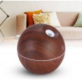Difusor de aromas ultrasónico con luz LED imitación de madera – Humidificador silencioso portátil para hogar, oficina y aromaterapia 130ml. Por Mayoreo JSQ137 