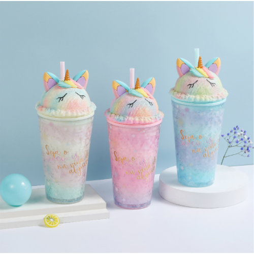 Vaso tipo malteada de Unicornio JJYP247