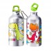 Botella de agua para niños dinosaurio graffiti botella de agua pegatina para colorear botella de agua de acero inoxidable 500 ml JX20420-2A