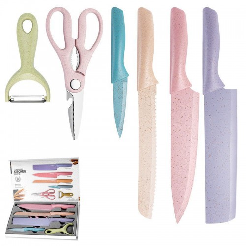 Set de cuchillos para cocina 6 piezas   K04-368