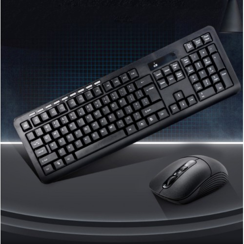 Juego de teclado y mouse multimedia inalámbrico universal HK6800