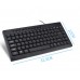 Mini teclado negro universal con cable TJ1000