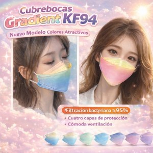 Cubrebocas difuminado KF94-558