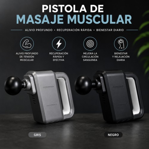Pistola de Masaje Muscular Portátil por Mayoreo