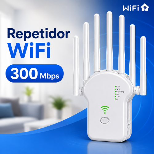 Repetidor WiFi de 300 Mbps con modos repetidor, AP y router, ideal para ampliar la conexión inalámbrica. Venta por mayoreo Repetidor WiFi de 300 Mbps con modos repetidor, AP y router, ideal para ampliar la conexión inalámbrica. Venta por mayoreo