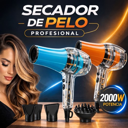 Secadora de Cabello Profesional 2000W con Accesorios Venta por Mayoreo KS-6585