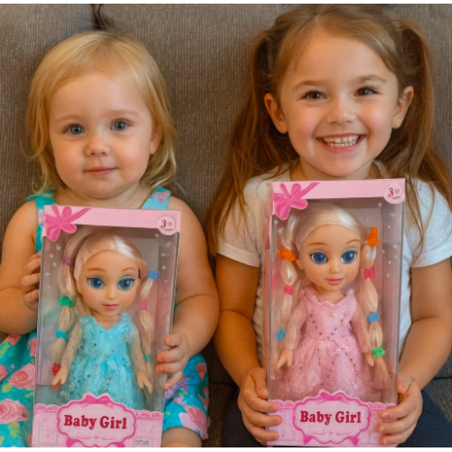 Muñeca Baby Girl con vestido y cabello largo para peinar, muñeca de juguete para niñas con accesorios, ideal para juego creativo y regalo infantil Venta al por mayor L56 
