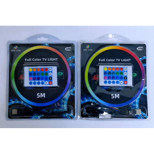 Tira LED para TV 5M con USB y Control – Venta por Mayoreo (LED-1336)