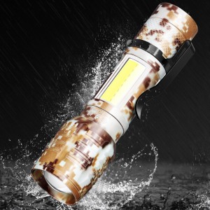 Mini lámpara LED portátil de metal, ideal para camping o uso diario. Colores surtidos. Venta al por mayor CL-LED1451