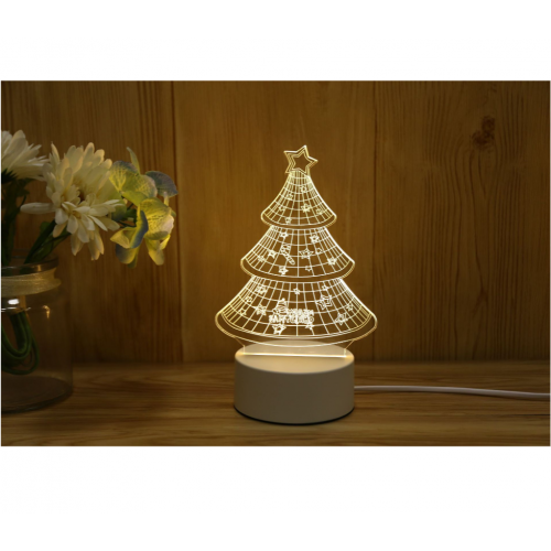 Figura de arbolito anvideño de acrílico con luz LED 14cm LED426