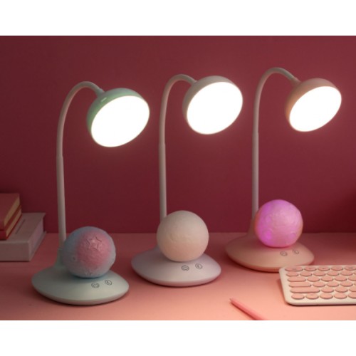 Lámpara de mesa de luna LED creativa, sensor táctil, carga usb LED460