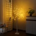 Árbol con luces led para decorar, de 120cm con 72led 8 Funciones