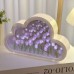 Lámpara nube infinita con efecto espejo 3D y luces LED de colores, ideal para decorar. Venta por mayoreoLJ-0116