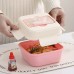 Kit de topper hermético para alimentos, plástico resistente, colores pastel, con tapa segura, venta por mayoreo LJ-8361