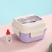 Kit de topper hermético para alimentos, plástico resistente, colores pastel, con tapa segura, venta por mayoreo LJ-8361