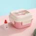 Kit de topper hermético para alimentos, plástico resistente, colores pastel, con tapa segura, venta por mayoreo LJ-8361