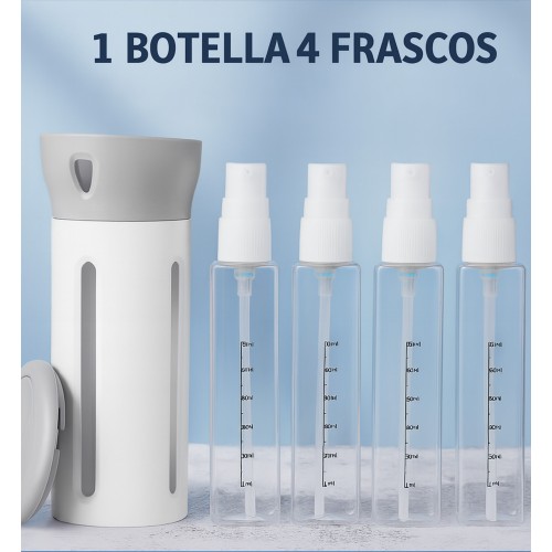 Botella dispensadora 4 en 1 para viaje por mayoreo - LJ-8363