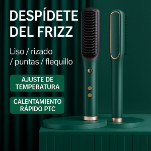 Cepillo alisador y rizador con tecnología PTC de calentamiento rápido. Ideal para alisar, rizar, dar forma a puntas o flequillo, eliminando el frizz en minutos venta al por mayor LJ-8509