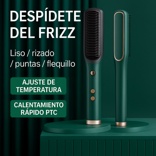 Cepillo alisador y rizador con tecnología PTC de calentamiento rápido. Ideal para alisar, rizar, dar forma a puntas o flequillo, eliminando el frizz en minutos venta al por mayor LJ-8509