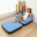 Sillón inflable multifuncional con respaldo y reposapiés, ideal para descanso y lectura, venta por mayoreo LJ-8856