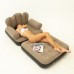 Sillón inflable multifuncional con respaldo y reposapiés, ideal para descanso y lectura, venta por mayoreo LJ-8856
