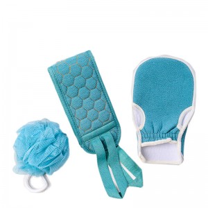 Set de Exfoliación Corporal colores variados – Espátula, Guante y Esponja venta al por mayor JLY563