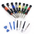 Set completo de destornilladores de precisión con puntas variadas y herramientas auxiliares, ideal para reparar celulares, relojes, lentes, laptops venta al por mayor LSD-6131
