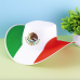 Sombrero decorativo con diseño tricolor y escudo nacional de México. Perfecto para celebraciones patrias, desfiles, fiestas temáticas, venta por mayoreo LU7808 