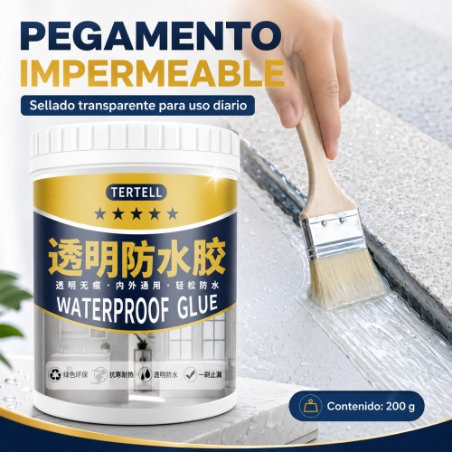 Impermeabilizante siliconado transparente de 200 g ideal para sellado y protección contra humedad. Venta por mayoreo