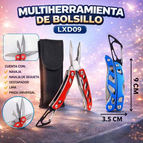 Herramienta multiusos alicates de mano tactica multifuncional al por mayor LXD09