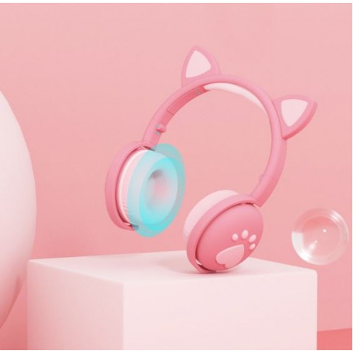 Auriculares inalámbricos Bluetooth de diadema de oreja de gato LY269