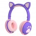 Auriculares inalámbricos Bluetooth de diadema de oreja de gato LY269