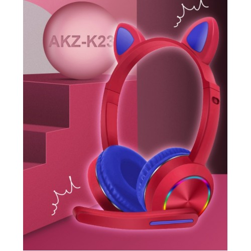 AKZ-K23 Auriculares Bluetooth con oreja de gato LED LY279