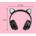 Auricular de diadema Bluetooth de oreja de gato con luz LED LY280