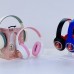 Auriculares inalámbricos bluetooth para niños de astronauta estéreo sonido envolvente (negro rojo/azul rojo/beige/blanco rosado FUNCIONA:BT/TF/AUX/LED) LY389